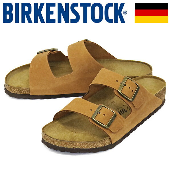 BIRKENSTOCK (ビルケンシュトック) 1028272 ARIZONA アリゾナ オイルドレザーサンダル COGNAC レギュラー幅 BI390 42-約27.0cm拍卖