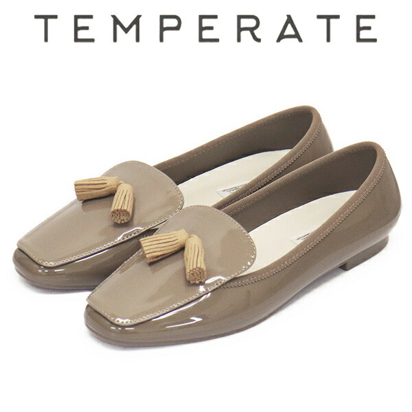 TEMPERATE (テンパレイト) NOAH タッセルスリッポン レインシューズ GREY TMP027 39-約24.0cm拍卖