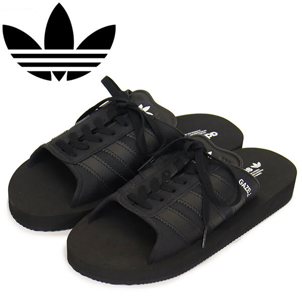 adidas (アディダス) JQ7423 GAZELLE BEACH W サンダル コアブラック/ブラック/ホワイト AD315 24.5cm拍卖