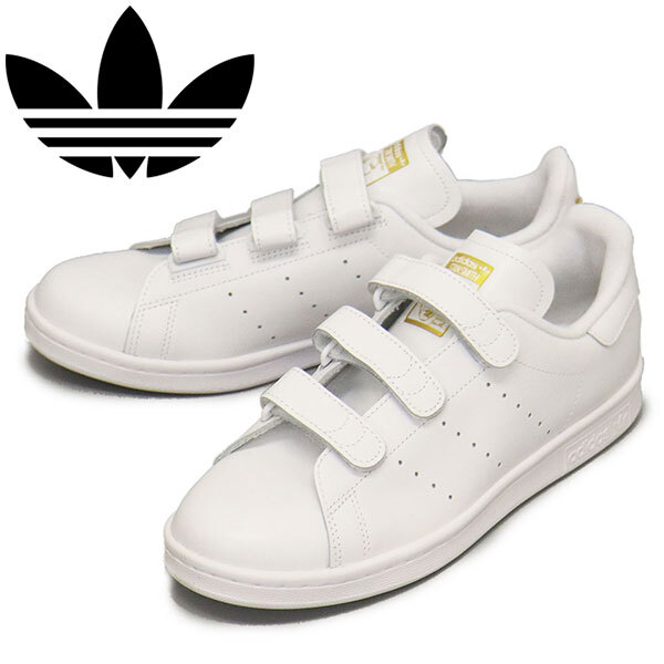 adidas (アディダス) S75188 STAN SMITH CF スタンスミス スニーカー フットウェアホワイトxフットウェアホワイトxゴールドメタリック AD32拍卖