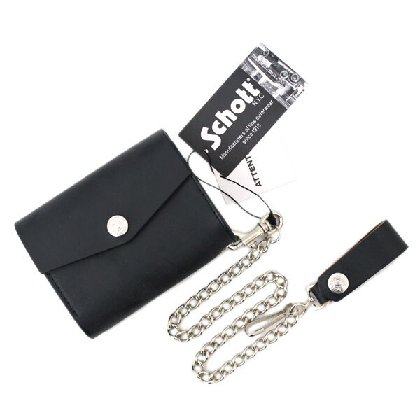 Schott (ショット) 5970023(3119036) PERFECTO WALLET MEDIUM パーフェクト レザーウォレット ミディアム 010BLACK拍卖