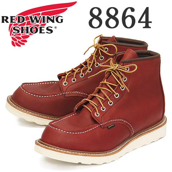 REDWING (レッドウィング) 8864 6inch Classic Moc GORE-TEX 6インチモックトゥブーツ ゴアテックス ラセットタオス US10D-約28cm拍卖