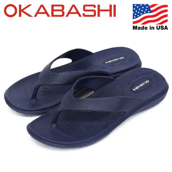 OKABASHI (オカバシ) O-60001 WOMENS MAUI ウィメンズ マウイ サンダル レディース OKB005 410NAVY S-約22.0cm-23.0cm拍卖