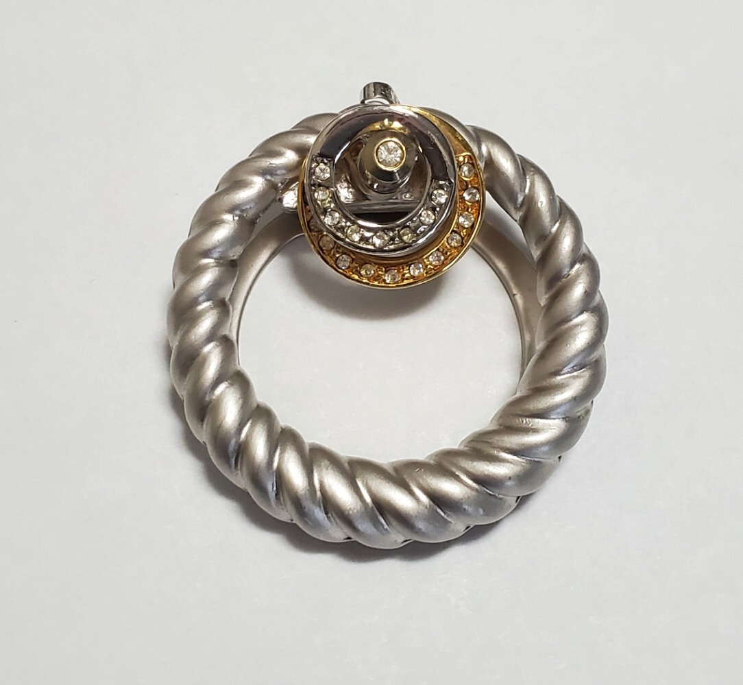 スカーフクリップ ペンダントトップ ラインストーン レディース 22g 美品拍卖