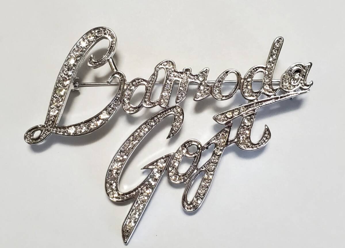 ラインストーン ブローチ シルバーカラー レディース アクセサリー 16,9g 美品拍卖