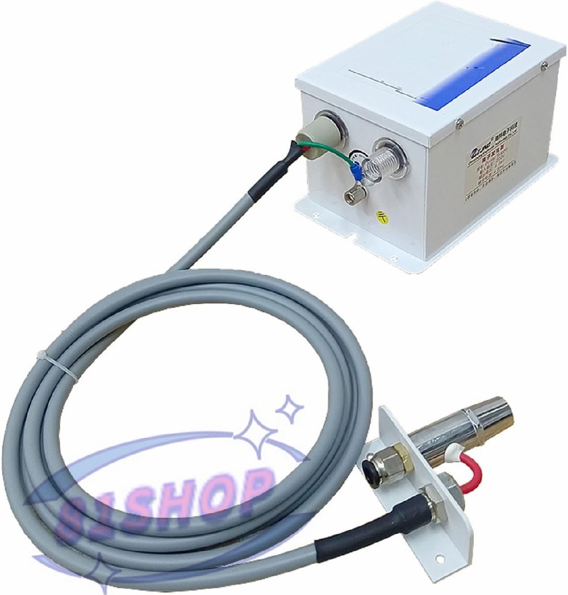 「81SHOP」静電気除去機イオンバランス 4.6KV イオン化エアガン 静電気防止ガン + 高電圧発生器 工業用静電気除去 電子修理用 (1 port)拍卖