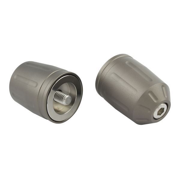 ゼファー1100/ZEPHYR1100/RS用 ウルトラヘビーバーエンドキャップ T2 M8タイプ マットチタン|ポッシュフェイス/POSH拍卖