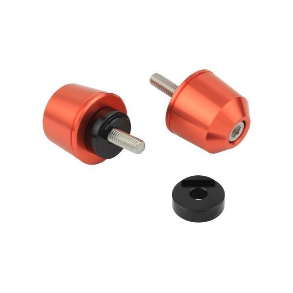MT-25(2016-2020) 用 ソリッドバーエンドキャップ M6タイプ(外径29.5mm) ディープオレンジ|ポッシュフェイス/POSH拍卖