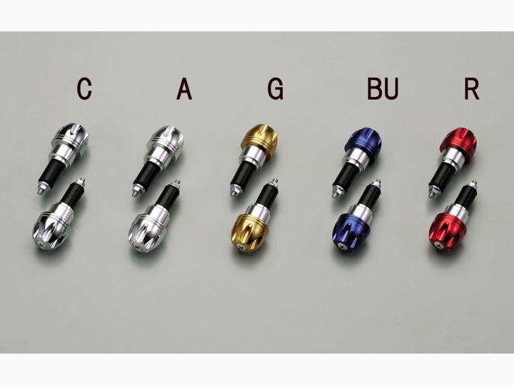 マジェスティ125/MAJESTY125(98-08/5CA)用 φ30アルミビレット・バーエンドキャップ(レッド)|ハリケーン拍卖