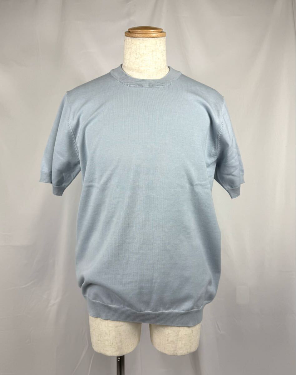 25新作HILTONトガニットコットンコーデュラ半袖ニットTSize.LL IG拍卖