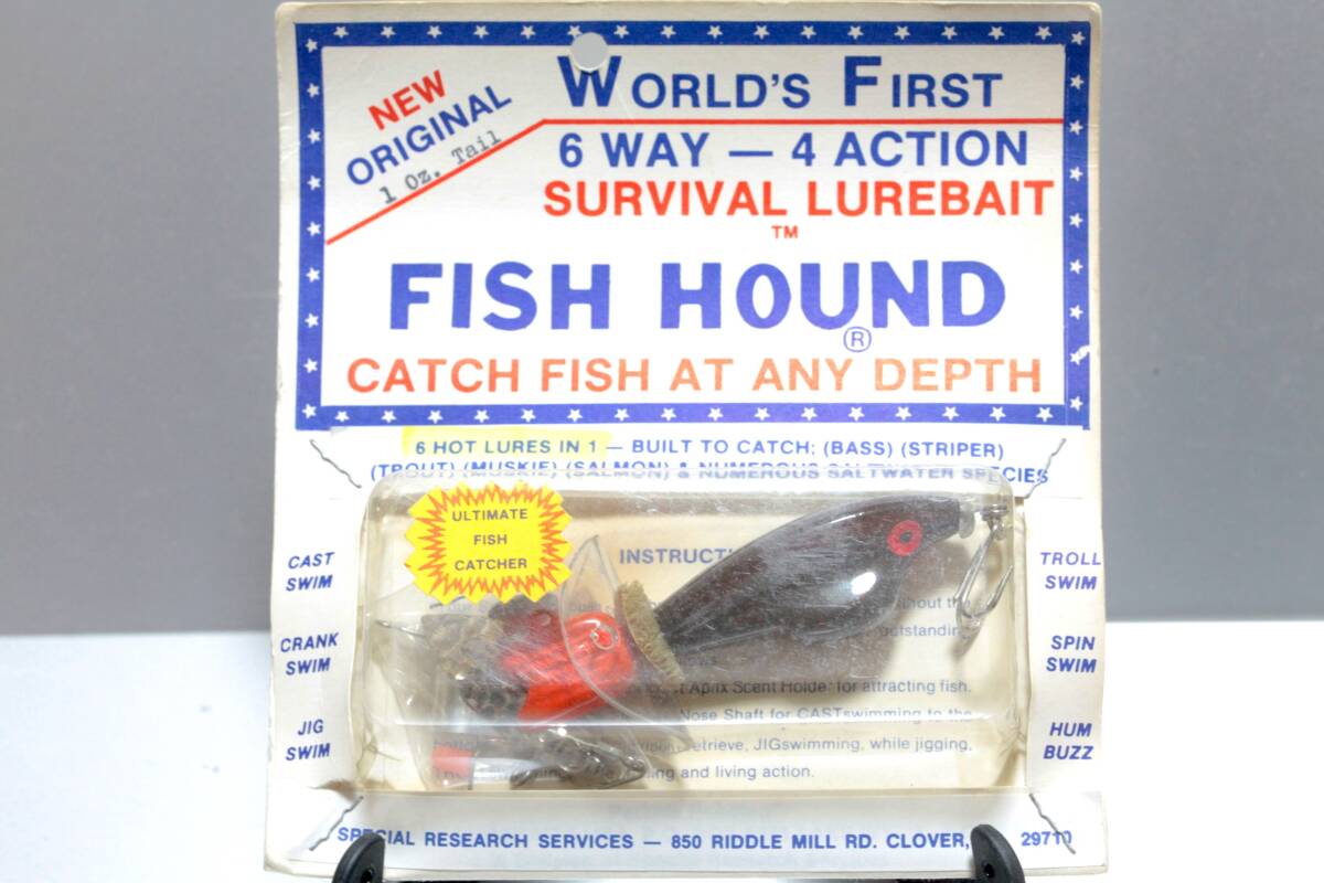 希少NIP スペシャル リサーチ サービス フィッシュ ハウンド ① Special Research Service Fish Hound 6Way-4Action B級ルアー列伝掲載 拍卖