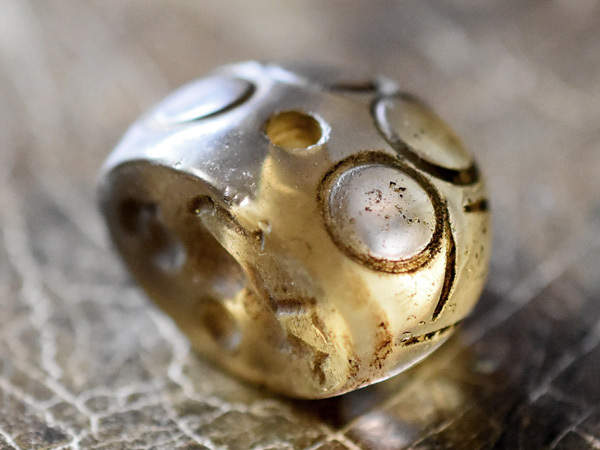 ●わくわく とんぼ玉★クリスタル半楕円形ペンダントTOP型印章J1 水晶 蜻蛉玉【2504】【GB11001J-1】拍卖