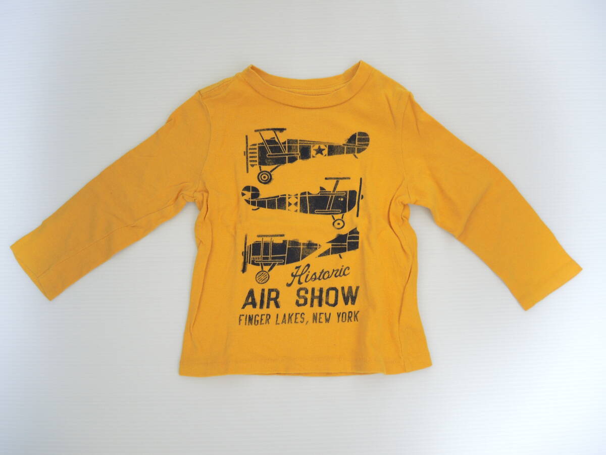 babyGap T シャツ 長袖 キッズ 男の子 飛行機 95cm拍卖