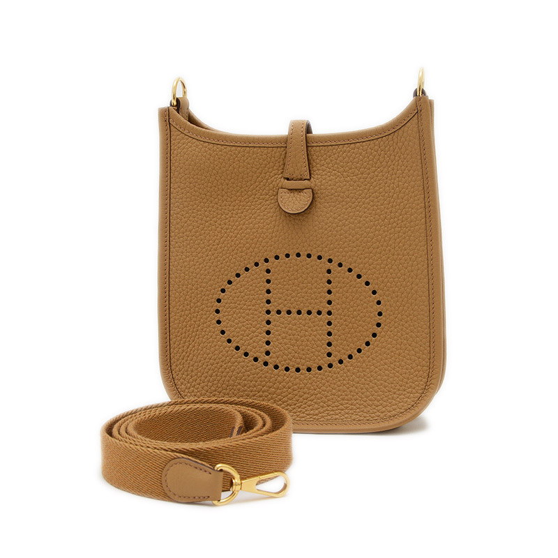 エルメス エブリンTPM トリヨン ビスケット ゴールド金具 B刻印拍卖