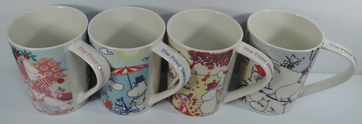 ☆12K■ムーミン フォーシーズン(春夏秋冬) マグカップ 陶器製■YAMAKA 未使用拍卖