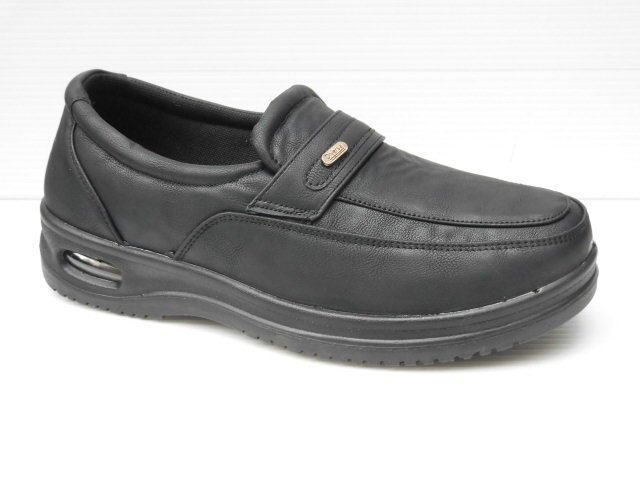 即決 24.5 ディベルサ Diversa OPM3100 黒 スリッポン エアクッション ビジネス ウォーキング シューズ 紳士 メンズ お葬式 冠婚葬祭拍卖