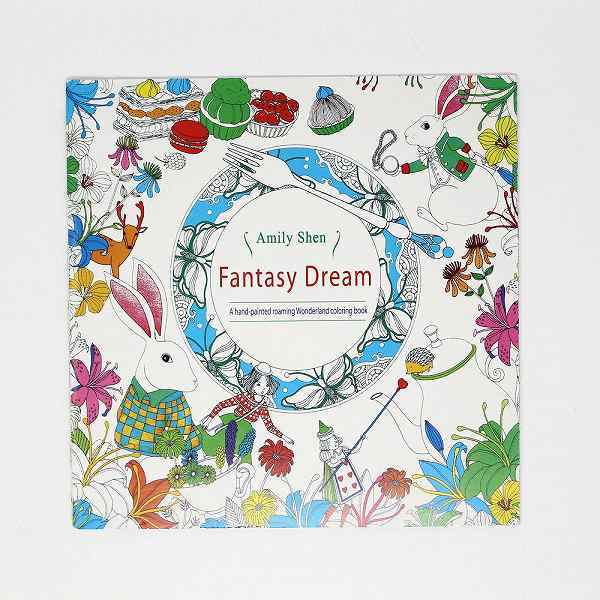 「bvd-a2」 アウトレット 塗り絵 Fantasy Dream 英語版 ファンタジードリーム ぬり絵 ブック 大人 子供拍卖