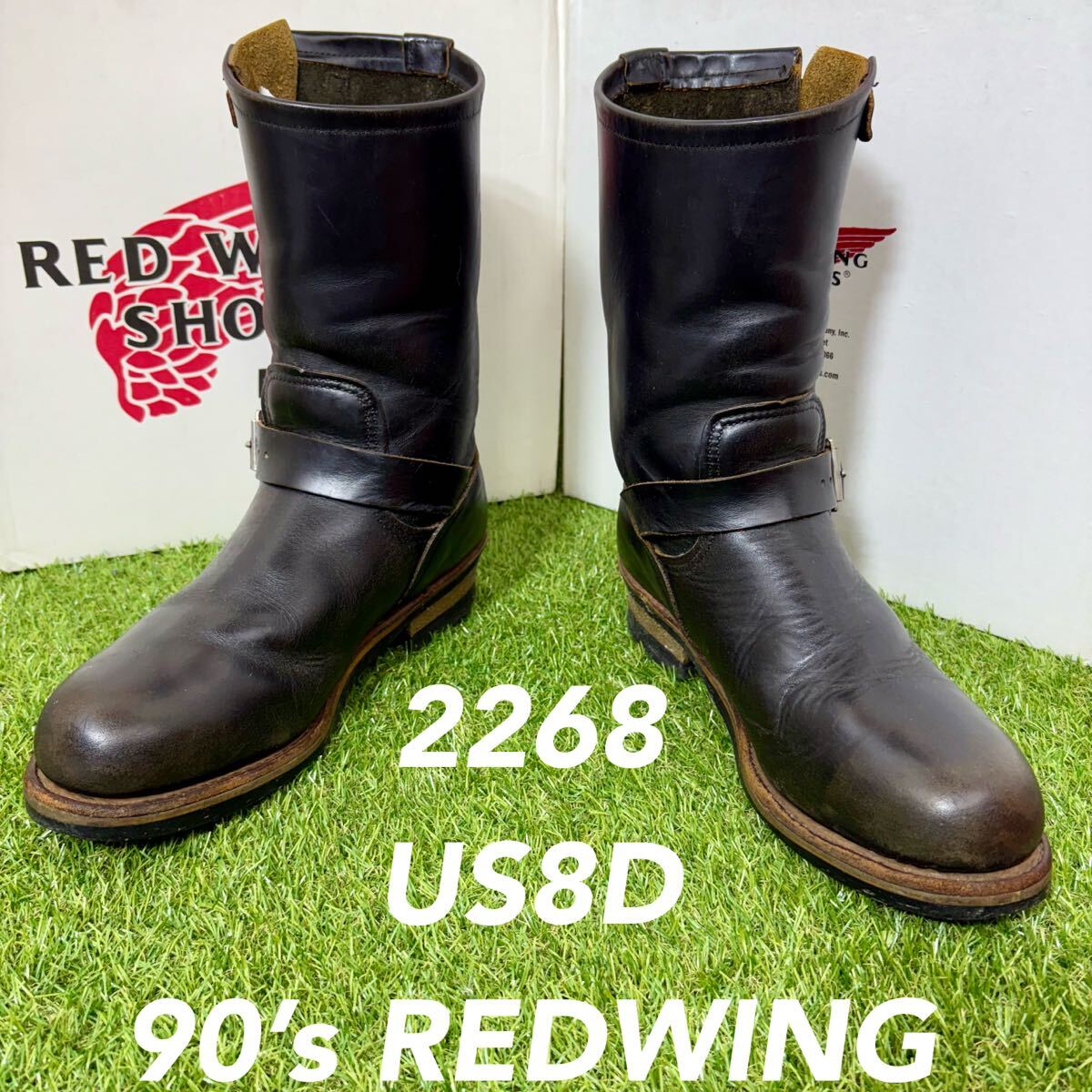 【安心品質0541】廃盤完全茶芯2268PT91レッドウイング ブーツ8D送料込 REDWING スチールトゥ拍卖