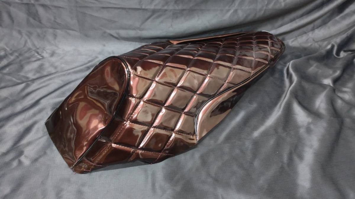 【0管B07】ホンダ・PCX125/150(JF28/KF12) 社外新品・シート表皮 エナメルブラウン 赤茶拍卖