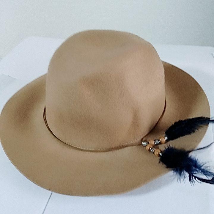 新品 NEW HOUSE バケットハット ウール100% ベージュ拍卖