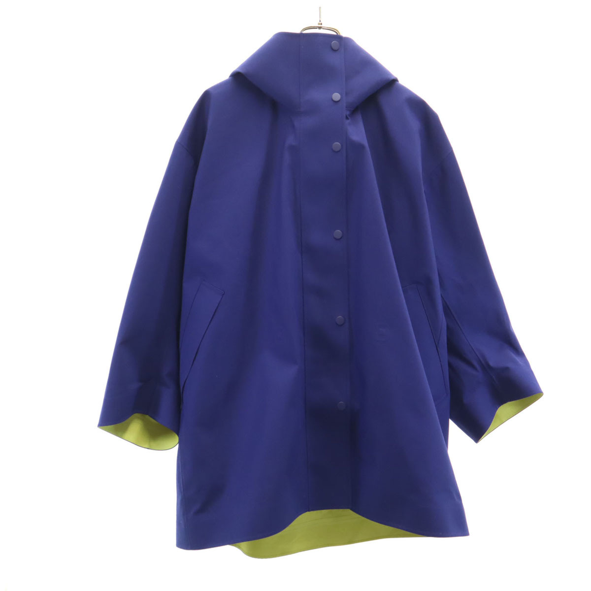 UNIQLO ユニクロ マルニ コラボ ブロックテック ハーフ コート L 紺紫 x MARNI レディース拍卖