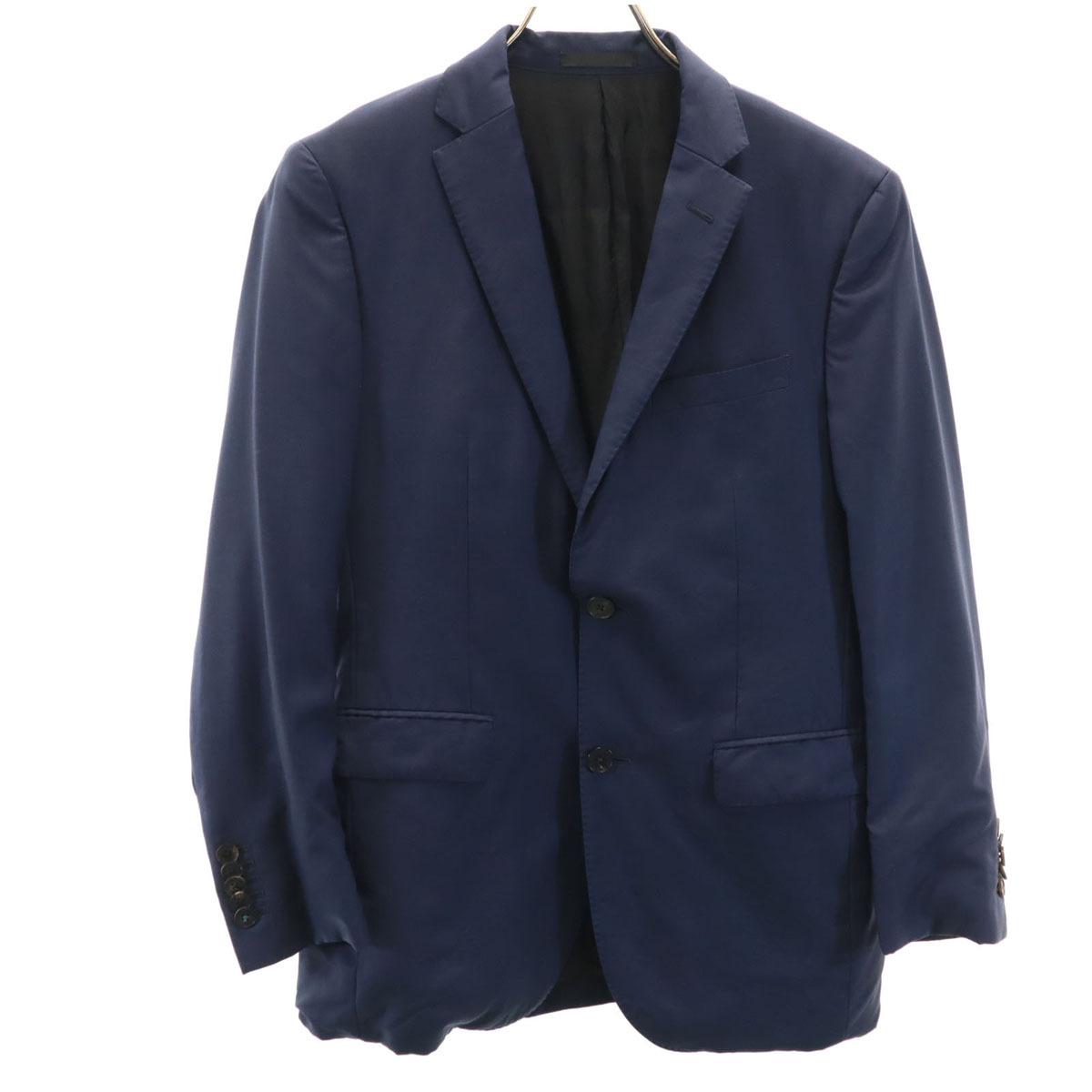 BLACK LABEL CRESTBRIDGE ブラックレーベルクレストブリッジ 日本製 ウール100% テーラードジャケット 36R ネイビー 三陽商会 メンズ拍卖