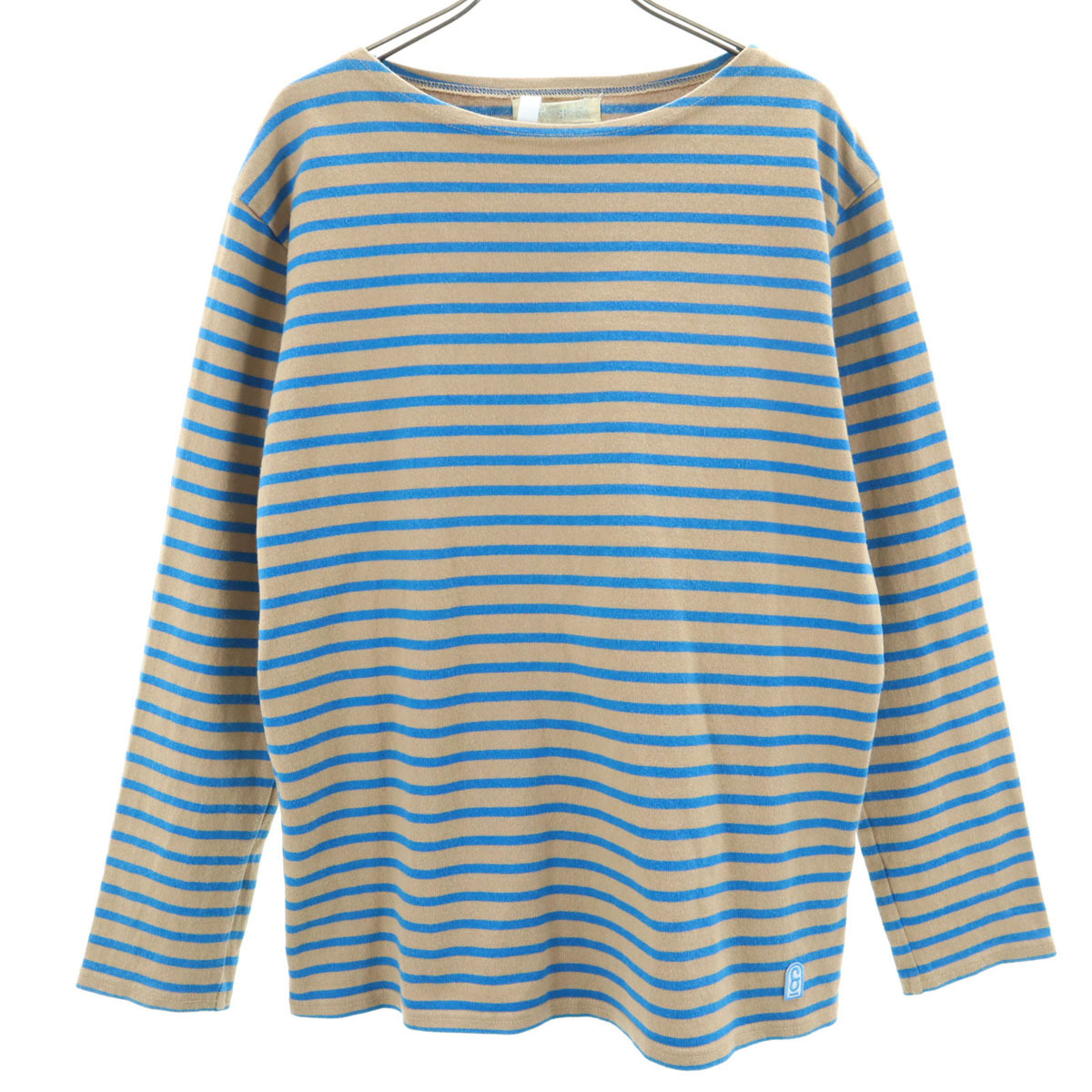 FORK&SPOON フォークアンドスプーン ボーダー柄 長袖 ボートネック バスクシャツ 4 ベージュ アーバンリサーチ メンズ拍卖