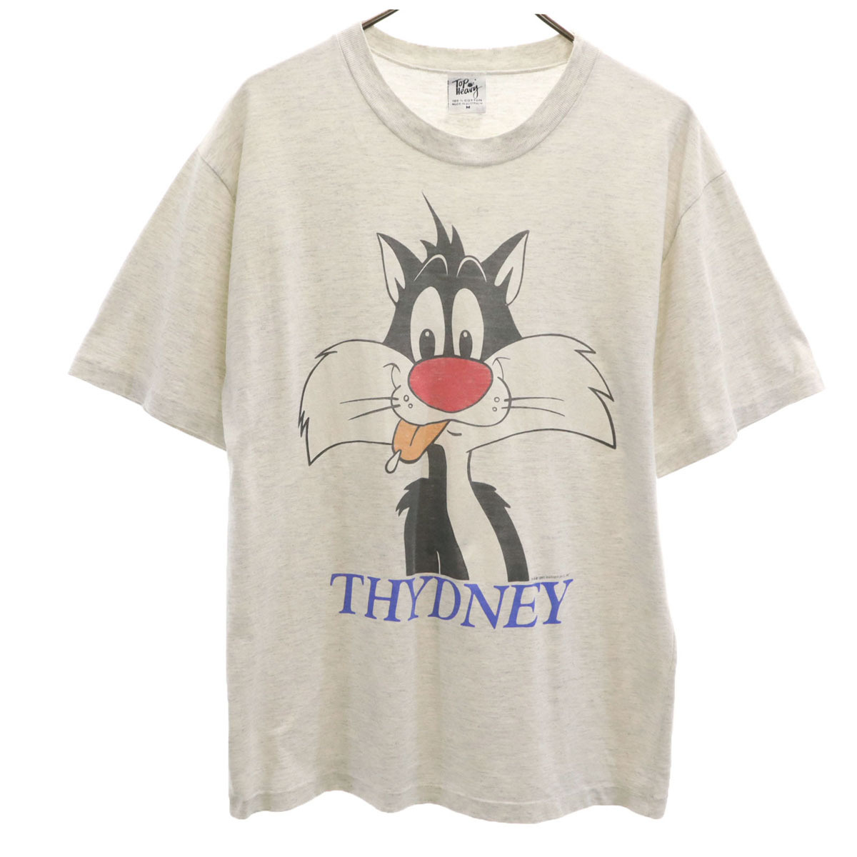 TOP HEAVY 90s オールド オーストラリア製 シルベスターキャット 半袖 シングルステッチ Tシャツ メンズ拍卖