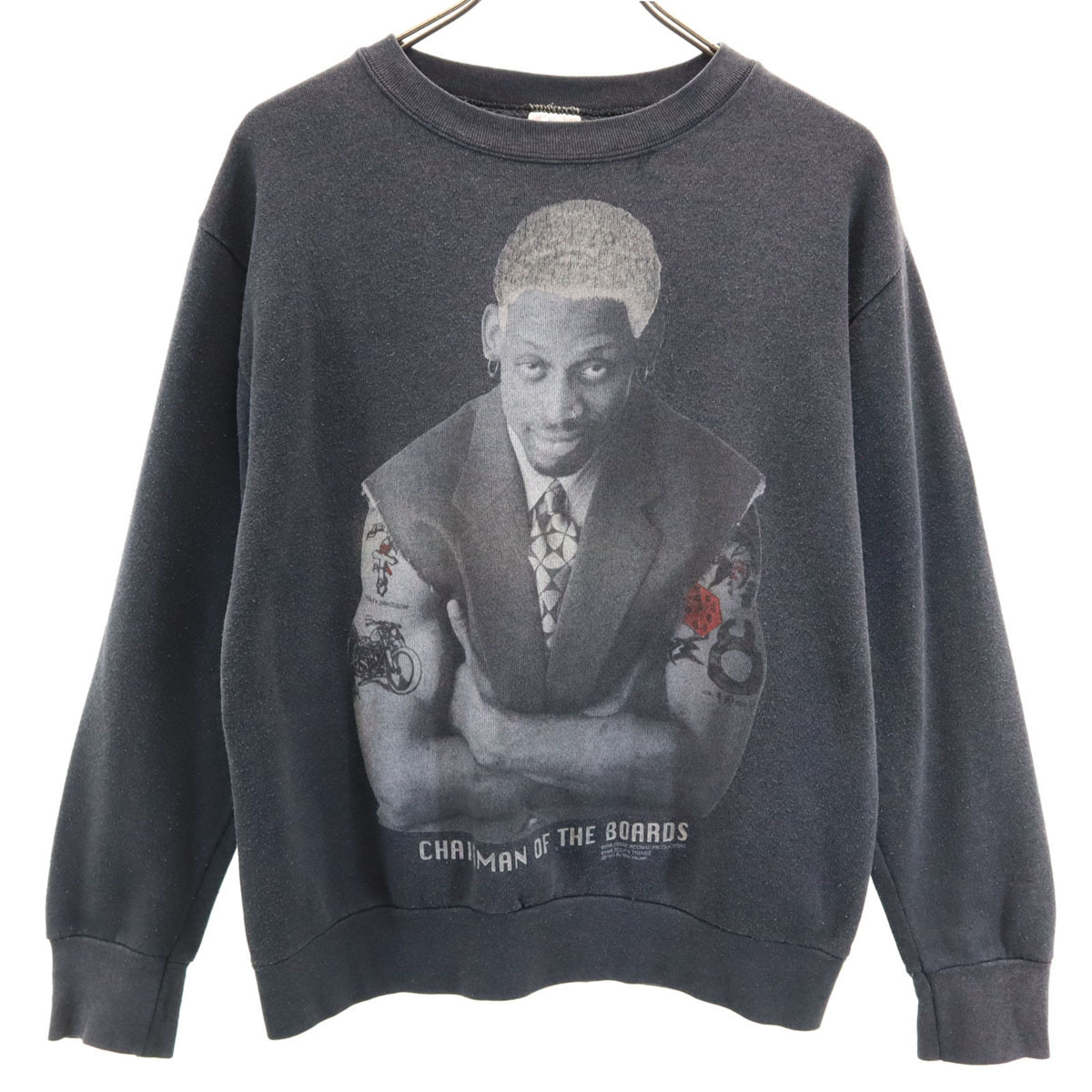 DELTA デルタ 90s オールド ロッドマン デニスロッドマン 長袖 スウェット M グレー Dennis Rodman 裏起毛 メンズ拍卖