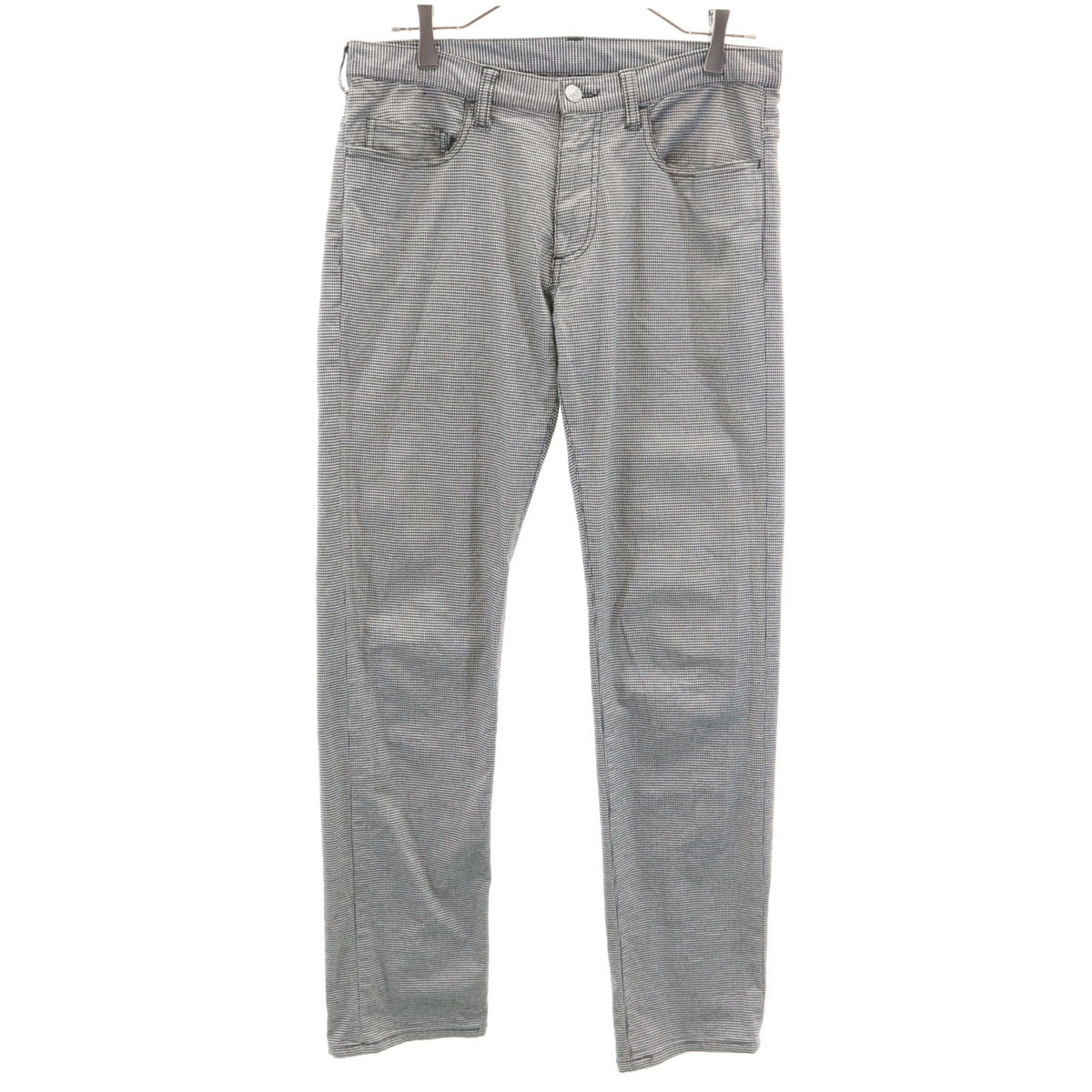 Levi's リーバイス シップス別注 ハウンドトゥース柄 ロングパンツ W32 ブラック XSHIPS 千鳥格子 ストレッチ レディース拍卖
