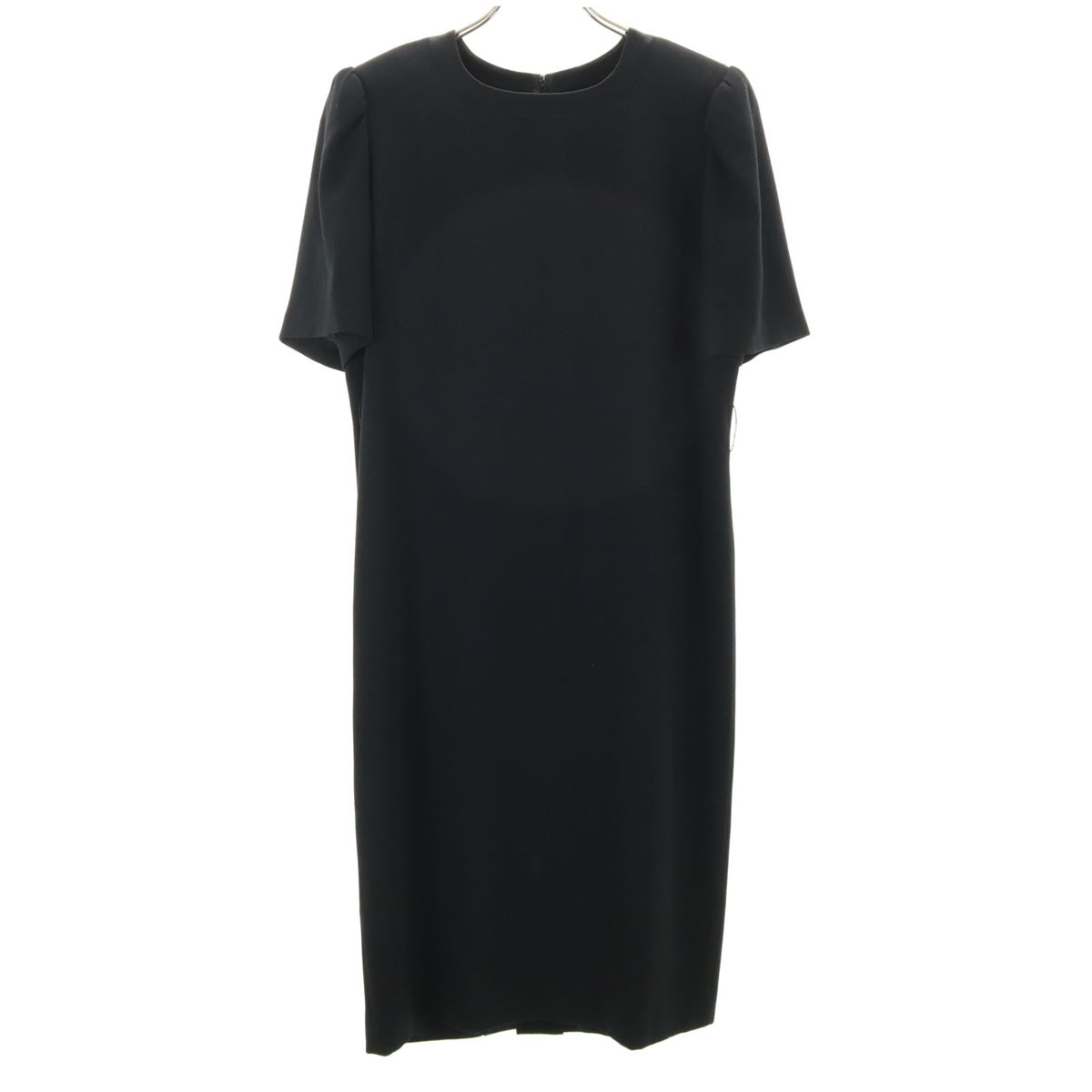 GIVENCHY ジバンシイ 80s 90s オールド 半袖 ワンピース 14 黒 HI FORMAL レディース拍卖