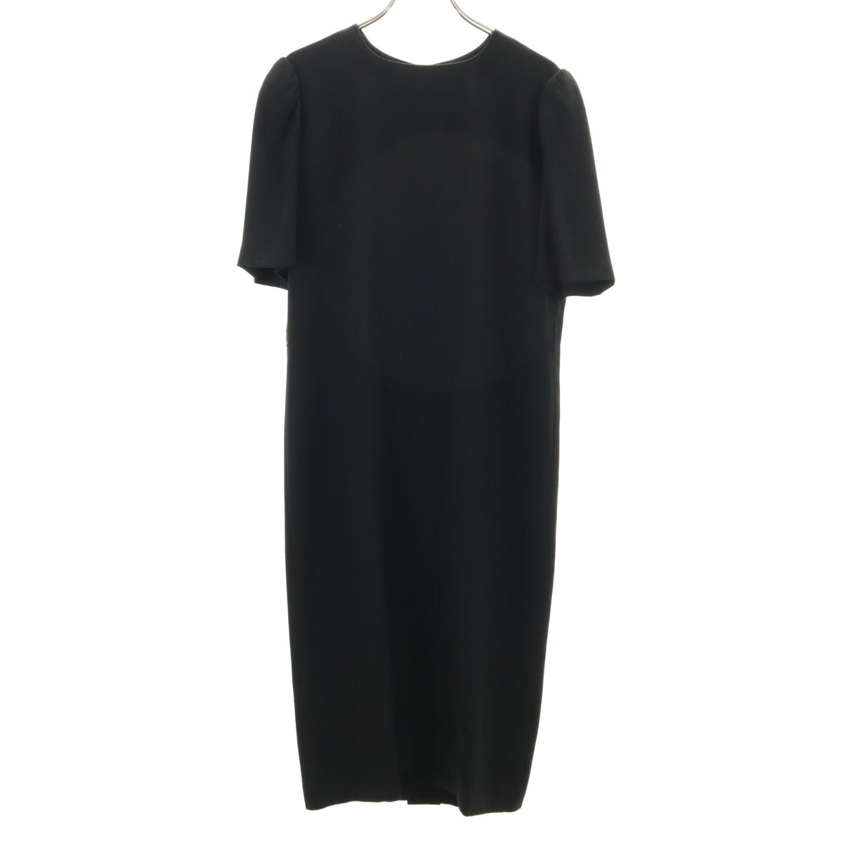 GIVENCHY ジバンシイ 90s オールド 半袖 ワンピース 12 黒 HI FORMAL レディース拍卖