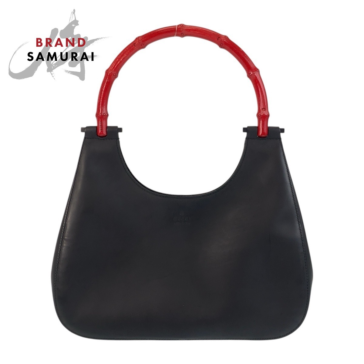 GUCCI グッチ バンブー ブラック 黒 レッド レザー 001 3761 ショルダーバッグ レディース 502188拍卖