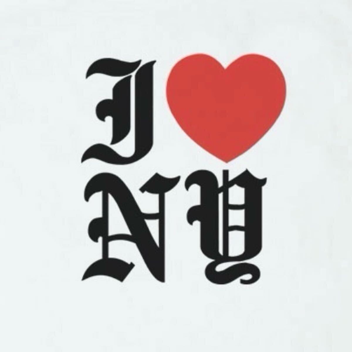 新品 アイラブニューヨーク Lサイズ I LOVE NY Tシャツ オールドイングリッシュ スーベニア ハート あいみょん 着 Old English ホワイト拍卖