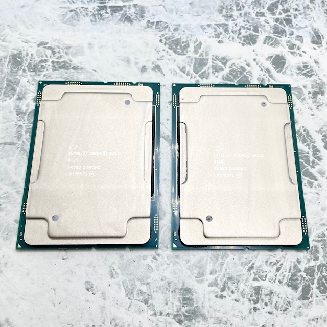 4618//XEON GOLD 6126 SR3B3 2.60GHz cpu 動作品 2個セット拍卖
