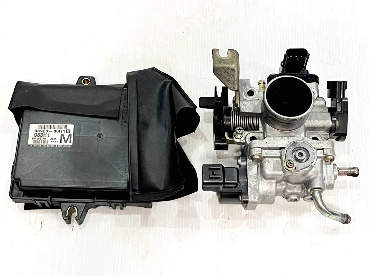 UA-MC22S ワゴンR☆K6A 4AT 2WD☆スロットルボディ ISCV エンジンコンピューター 33920-83H10拍卖