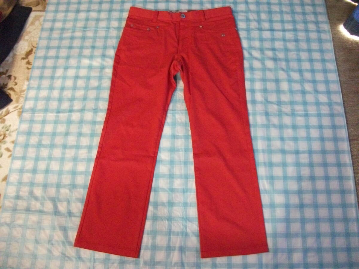 KAPPA GOLF ストレッチパンツ レッド W82-84cm 美品拍卖