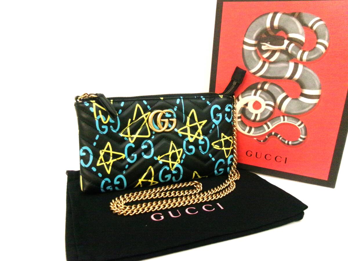 本物税込グッチ ゴースト チェーンウォレット【GUCCI】拍卖