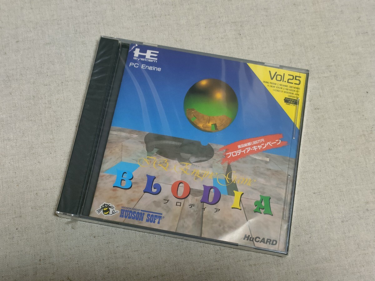 新品未開封 PCエンジン HuCARD PCE ブロディアBLODIA 送料込拍卖