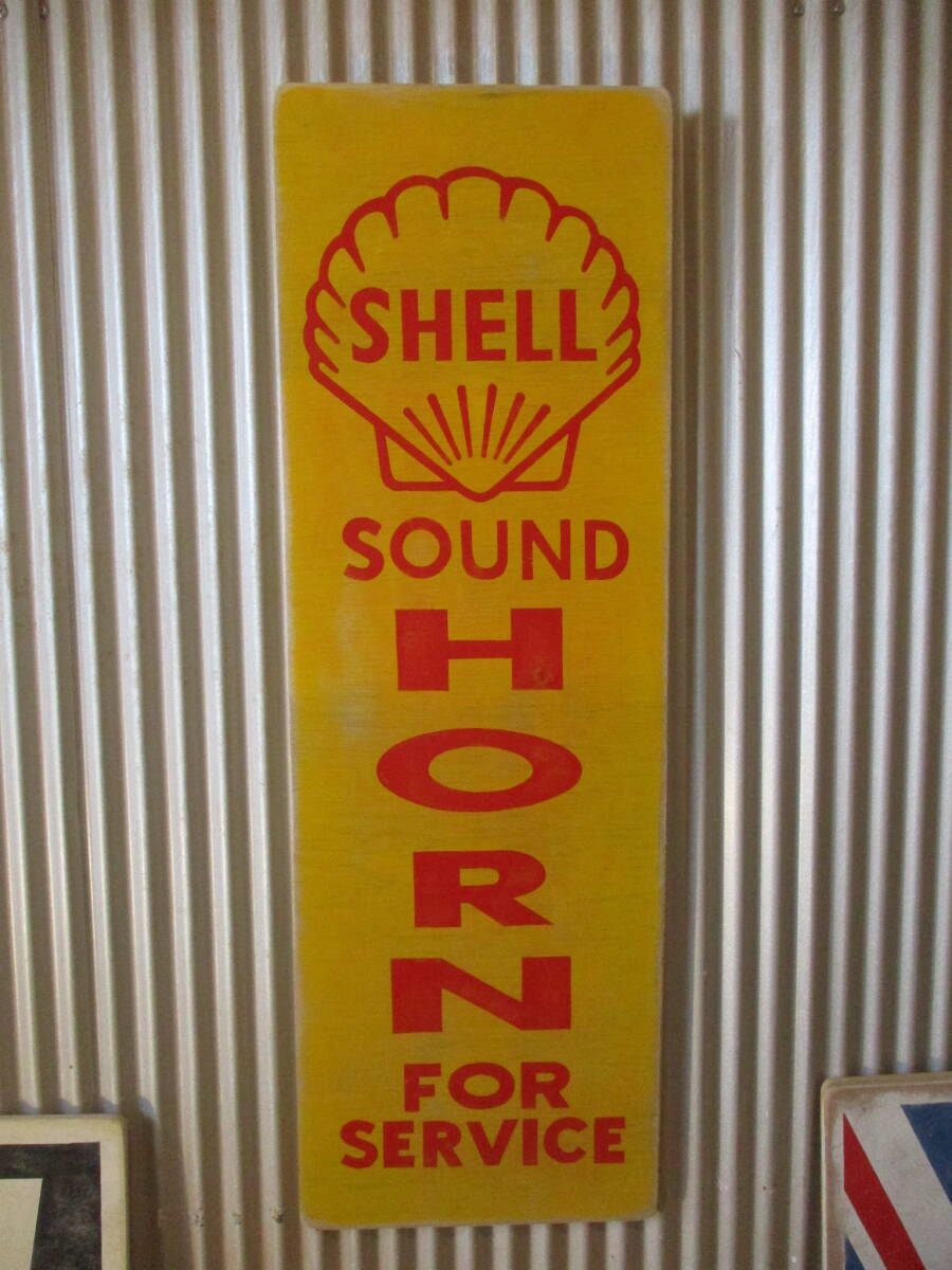 インテリア木製看板 SHELL OIL検)アドバタイジング企業販促ガレージカスタムFORDJEEPFIRESTONEHARLEYBPPIRELLIUSAUK50s60s70s拍卖