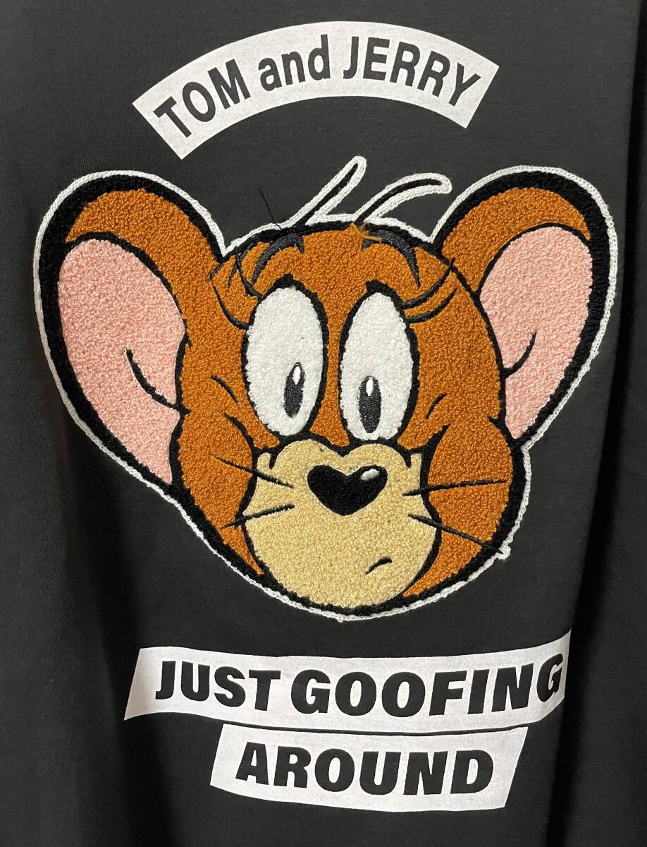 送料込☆ トムとジェリー ジェリー モコモコトレーナー サガラ刺繍 3L拍卖