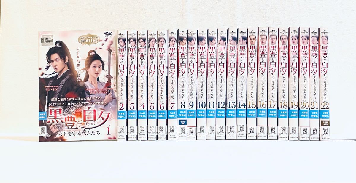 黒豊と白夕 天下を守る恋人たち 【全22巻】 DVD 全巻セット ヤン・ヤン拍卖