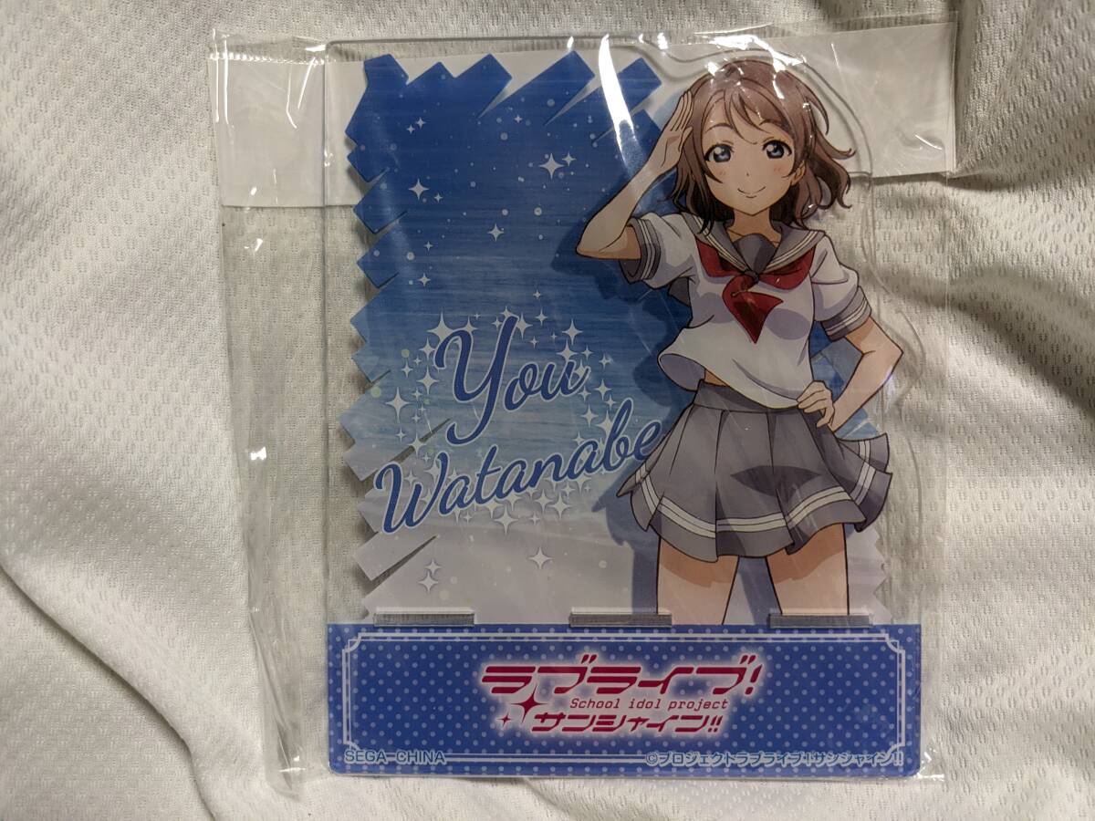 【送料無料】(入手困難品)ラブライブサンシャイン BIGアクリルスタンド 渡辺曜(夏制服) lovelive Aqours 斉藤朱夏拍卖