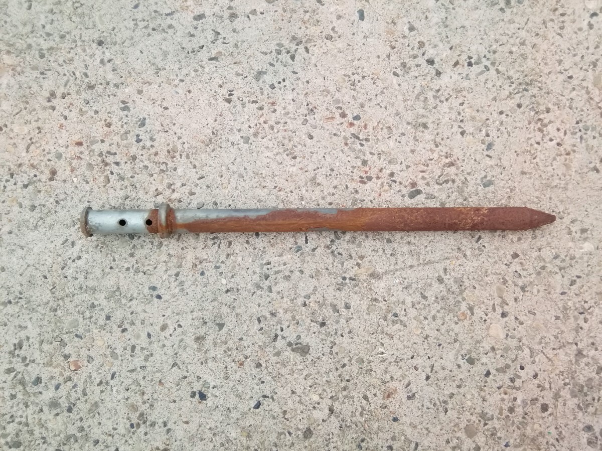 パイプ杭 Φ48mm 長さ76cm 鯉のぼポール杭 アマチュア無線ポール杭 ポール杭 現状品拍卖