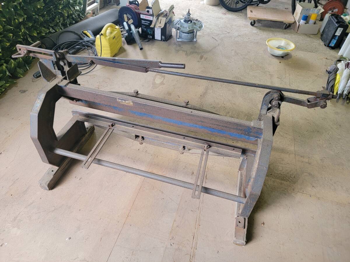 建築板金機械 屋根板金 折り曲げ機 機械幅107cm 引き取り限定拍卖