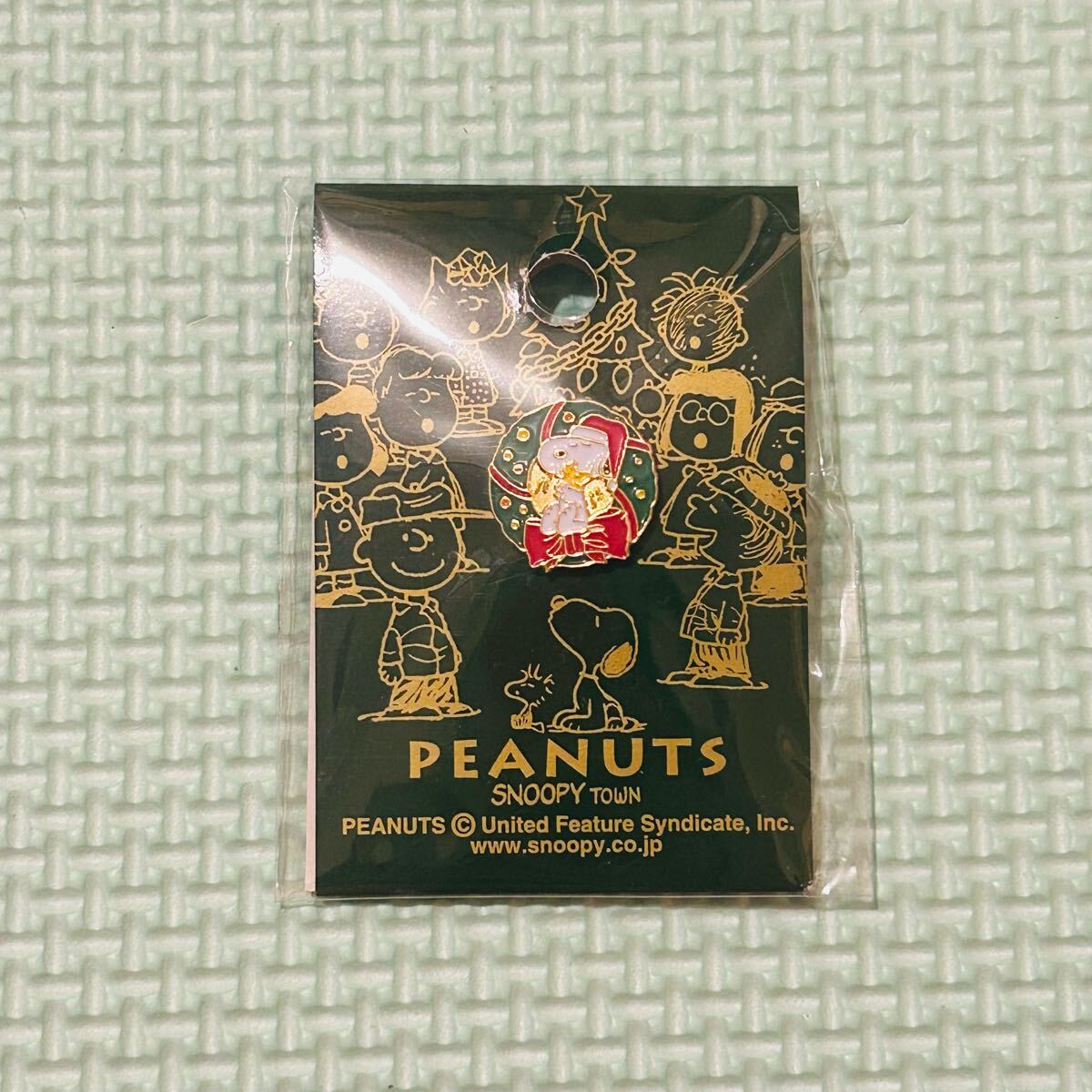 未使用 ピーナッツ スヌーピー クリスマス ピンバッジ リース ピンズ拍卖