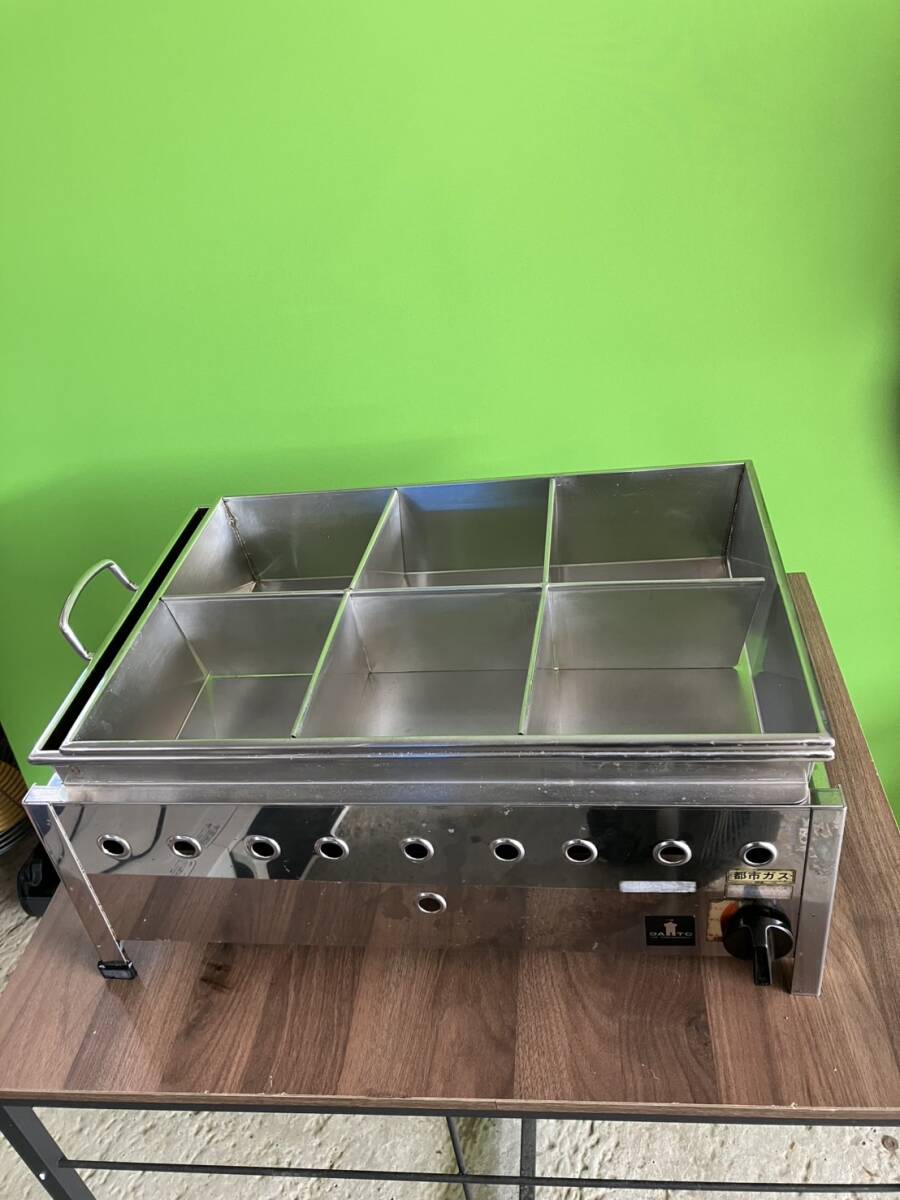 大東商会 業務用 おでん鍋 6仕切り 都市ガス 厨房 飲食 食堂 居酒屋 コンビニ 屋台 イベント拍卖
