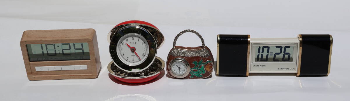 置時計 目覚まし時計(ELLE PARIS) 他 4点 中古 動作品拍卖