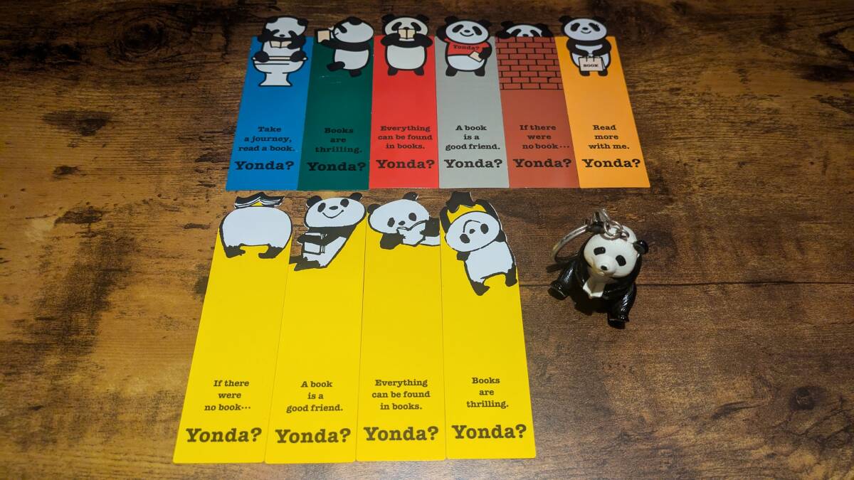 YONDA?パンダ 新潮社 キーホルダー しおり10枚セット 未使用品拍卖