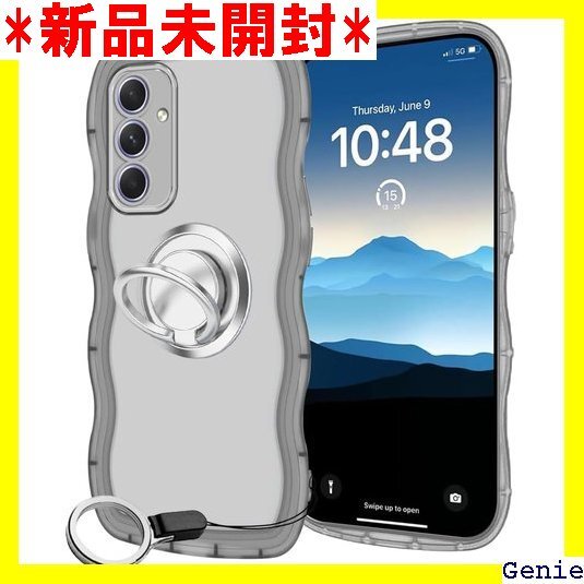 Galaxy S25 ケース ブラック ウェーブ リン 5 ストラップホール付き Galaxy S25-ブラック 78拍卖